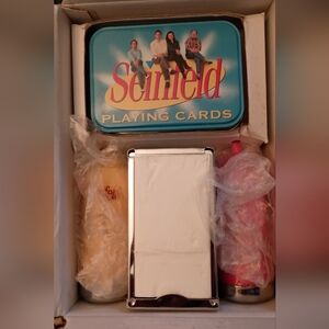 Clearance! Seinfeld Salt & Pepper, Napkin Dispenser, Screenplay, & Cards Set